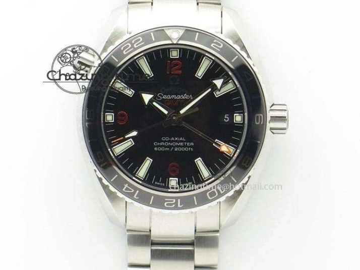 0417 Resilient Planet Ocean 2016 43.5mm SS OM 1:1 Best Edition Black Dial On Black Nylon Strap A 8167